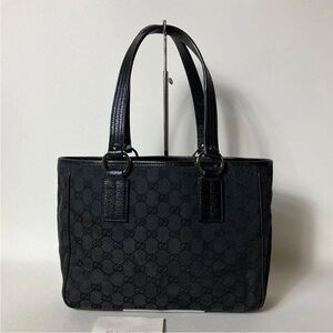 Gucci Black Monogram Tote
